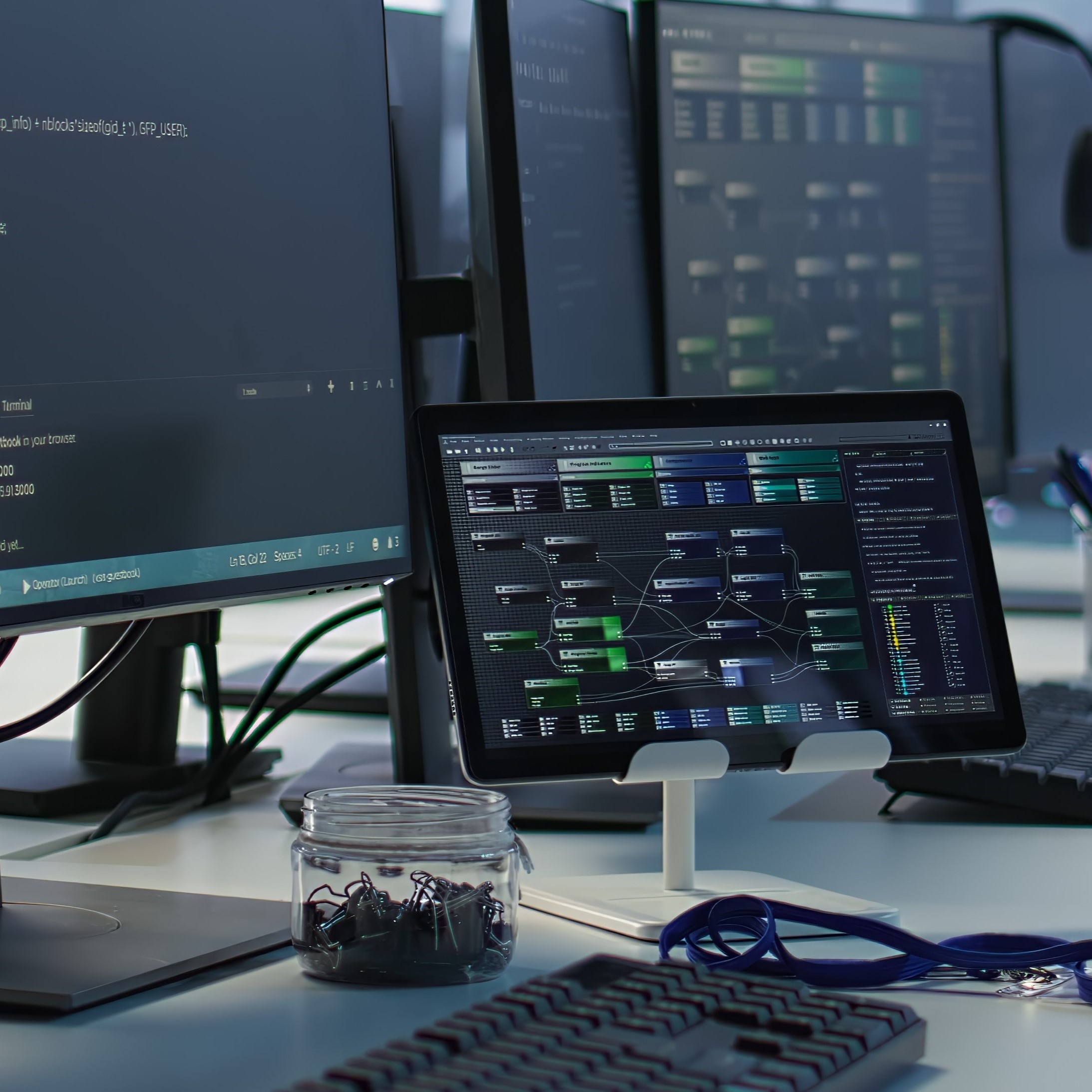 electronic devices empty data center